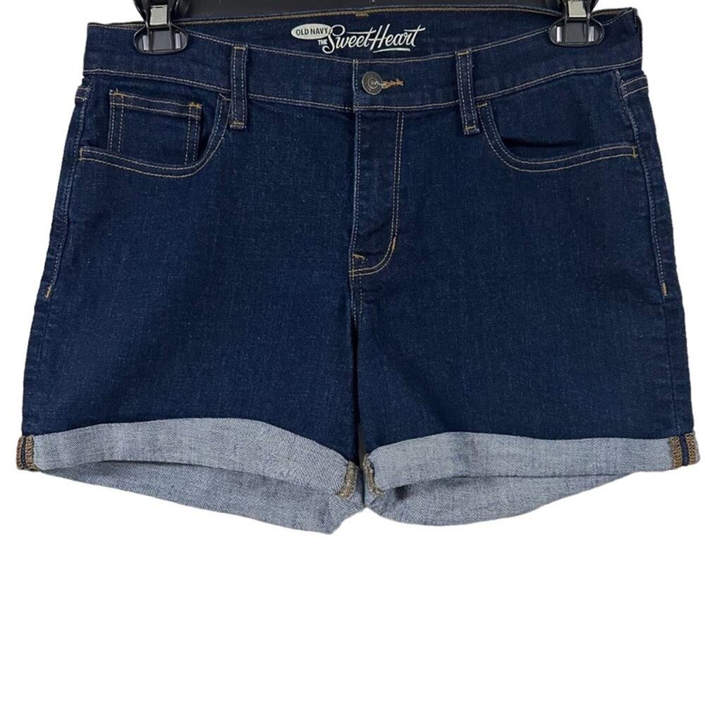 OLD NAVY Jean Shorts Women’s Size 8 Sweetheart Cuffed